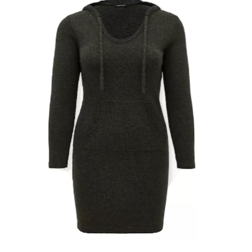 NWT Torrid Olive Hooded Sweater Dress Sz 3 (22-24)